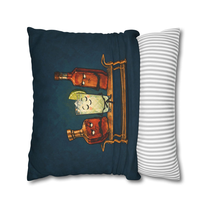 Lime & Soda: The Understudy – Bar Cart Decor with a Humble Fizz Taking Center Stage – Pillow / Cover