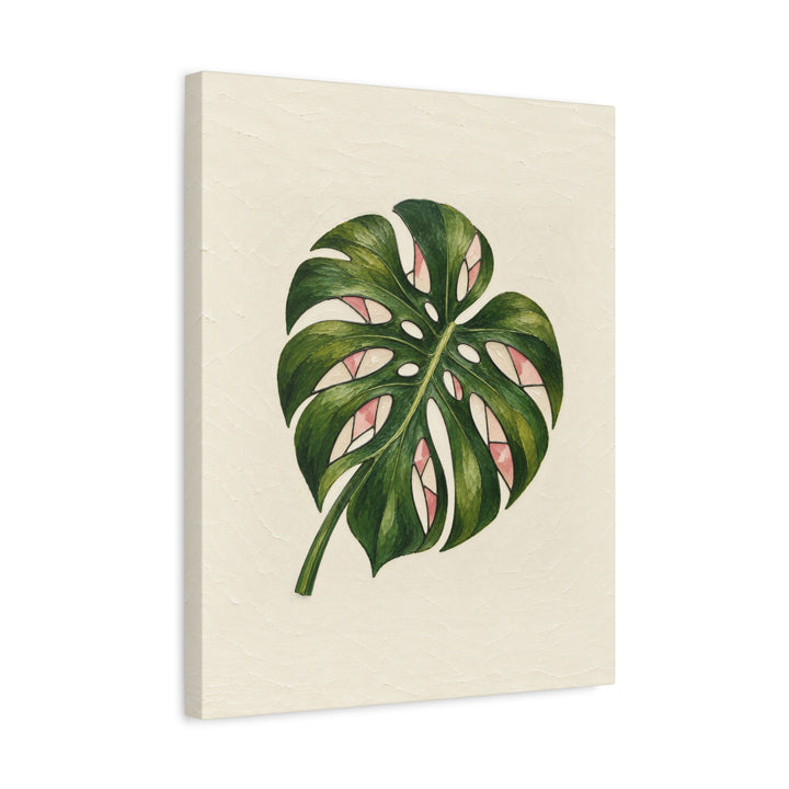 Monstera Monday – Botanical Wall Art with a Split Leaf Portrait – Canvas / Framed Canvas