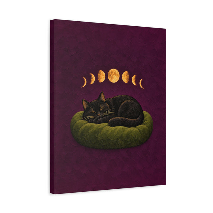 Moon Phases & Nap Phases – Witchy Wall Decor with a Sleeper Through the Cycle – Canvas / Framed Canvas