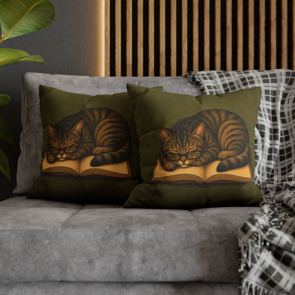 One More Chapter II – Bookish Wall Art with Slipping Glasses and a Nap – Pillow / Cover