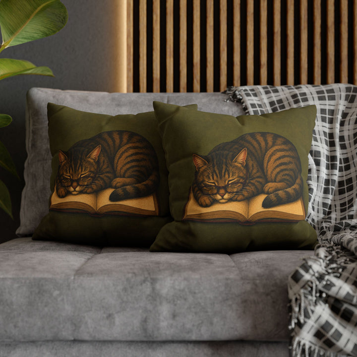 One More Chapter II – Bookish Wall Art with Slipping Glasses and a Nap – Pillow / Cover