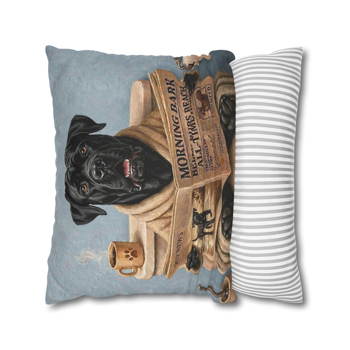 "Morning Business" - Cane Corso Throw Pillow - Dog Lover Home Decor