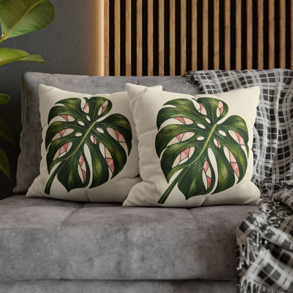 Monstera Monday – Botanical Wall Art with a Split Leaf Portrait – Pillow / Cover