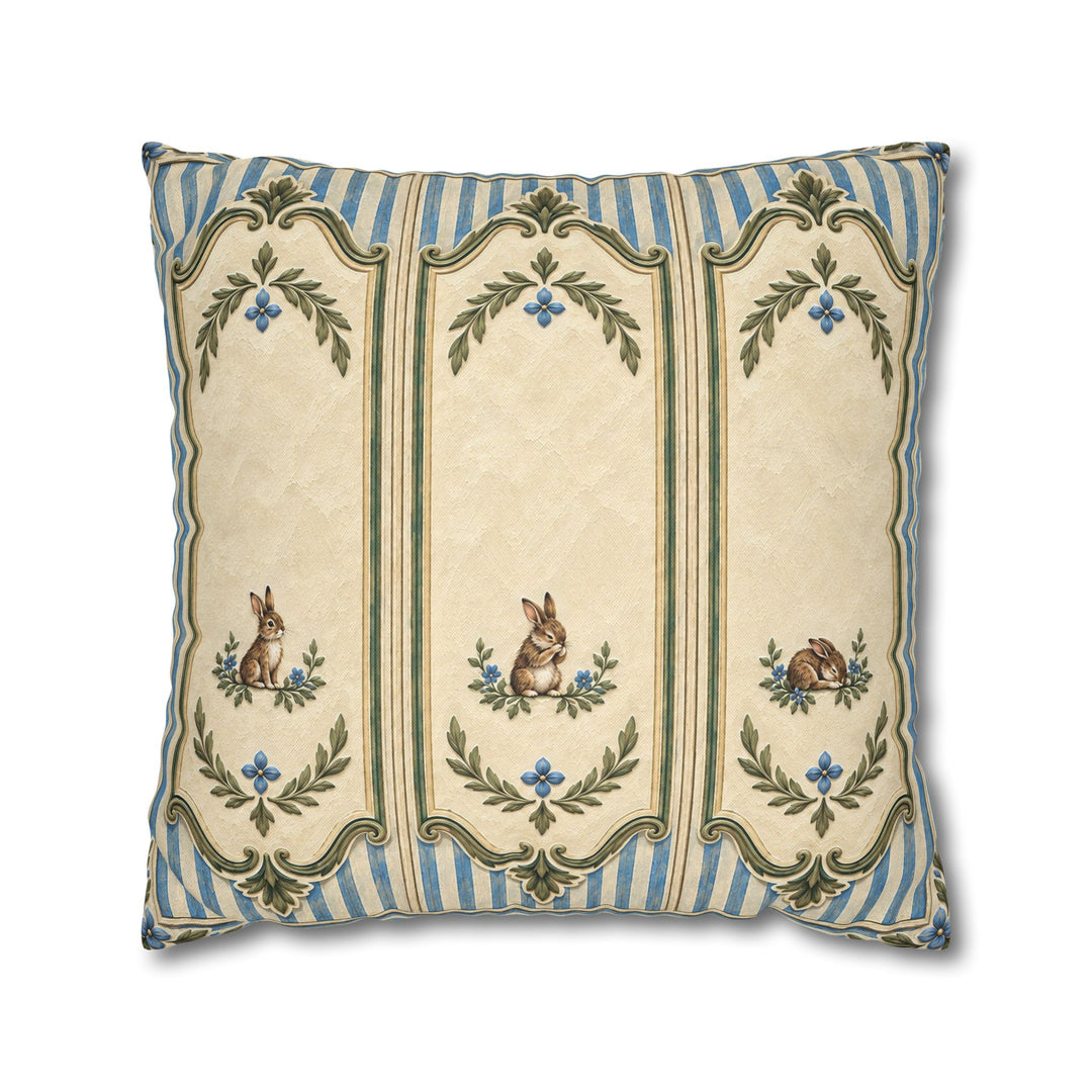 Grand Frame Minis – Bunny Nursery Decor with Three Tiny Painted Hares – Pillow / Cover