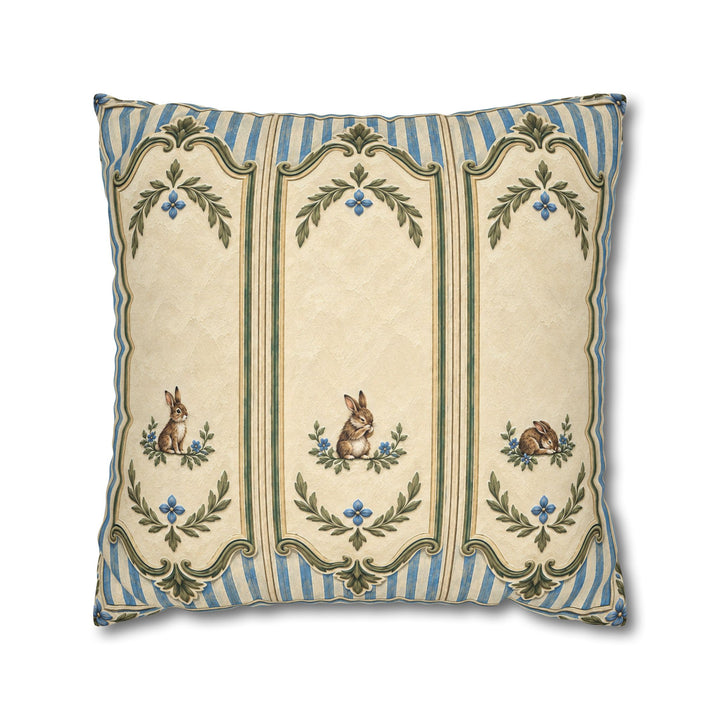 Grand Frame Minis – Bunny Nursery Decor with Three Tiny Painted Hares – Pillow / Cover