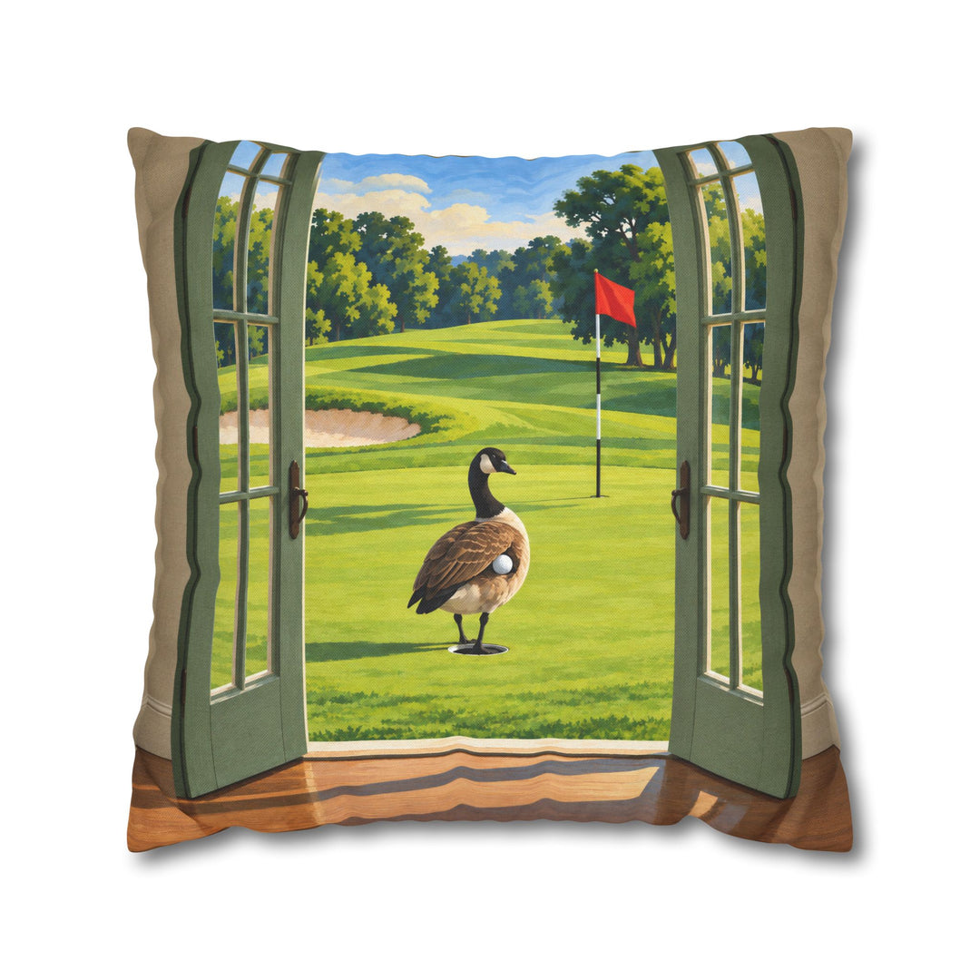 Members Only – Golf Art with an Open Portal in Fauvist Strokes – Pillow / Cover