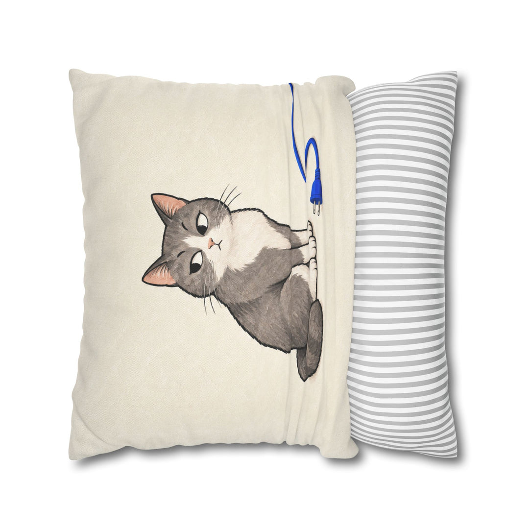 IT Support – Funny Office Wall Art with an Unplugged Cable Alibi – Pillow / Cover