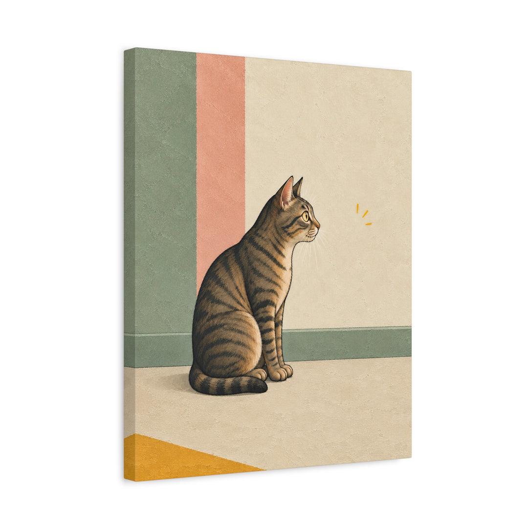 The Red Dot Files – Funny Cat Art with a Vanished Laser and a Stakeout – Canvas / Framed Canvas