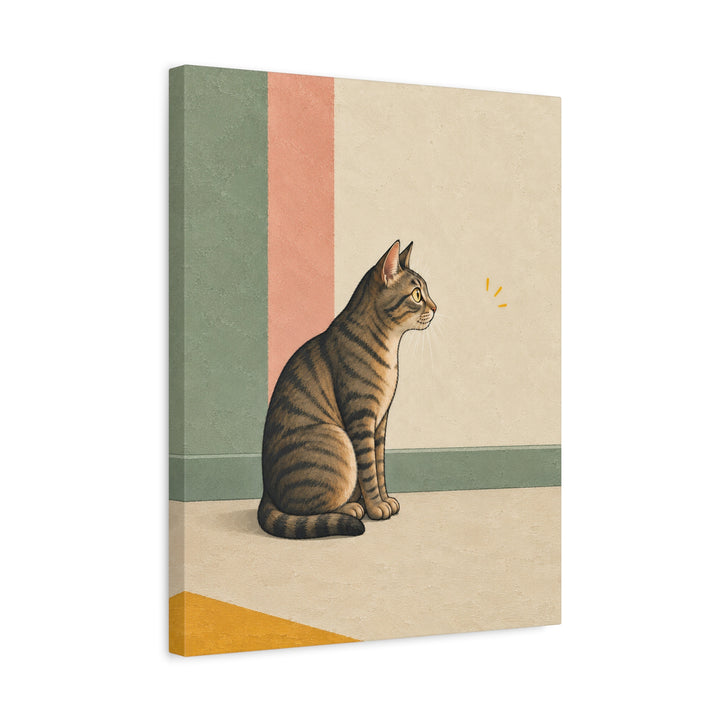 The Red Dot Files – Funny Cat Art with a Vanished Laser and a Stakeout – Canvas / Framed Canvas