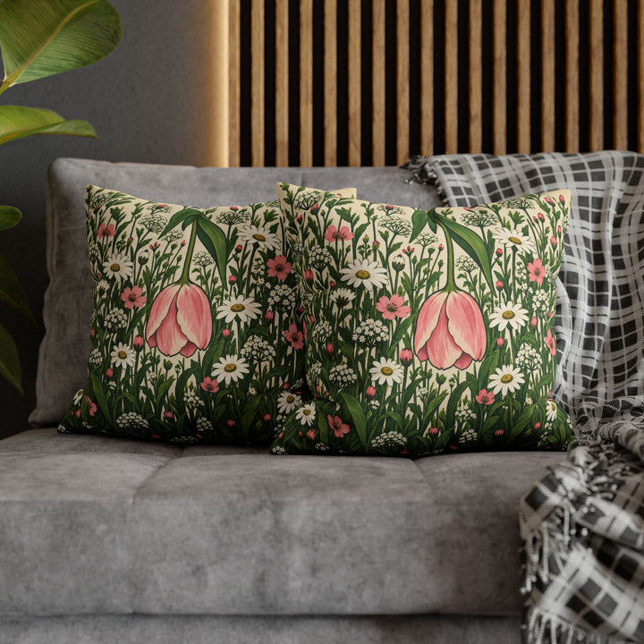 Wildflower Riot – Botanical Wall Art with a Loud Loose Meadow – Pillow / Cover