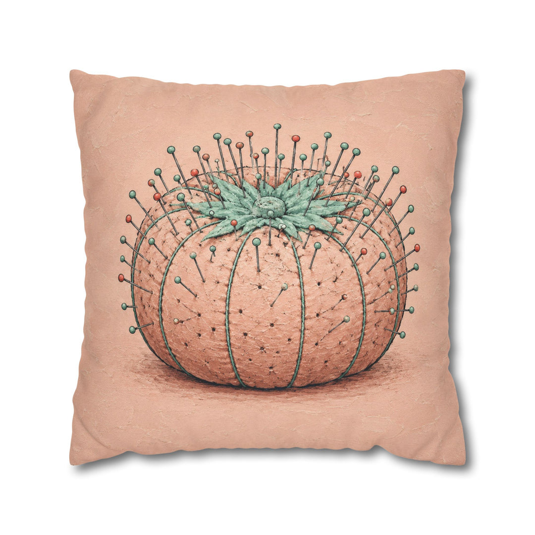 Pins & Needles – Craft Room Decor with a Bristling Tomato Cushion – Pillow / Cover