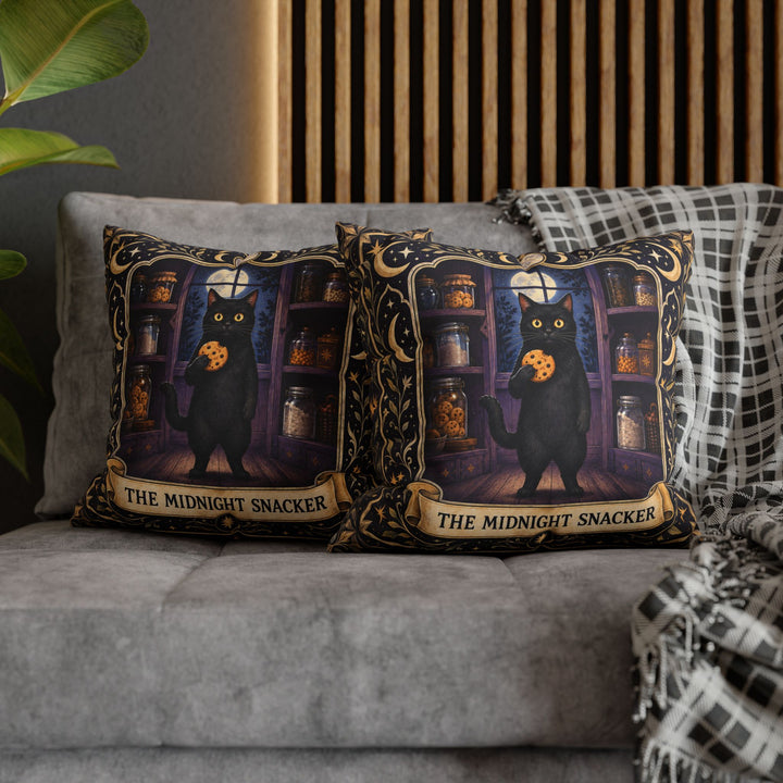 The Midnight Snacker – Tarot Wall Art with an Ornate Hand Drawn Card – Pillow / Cover