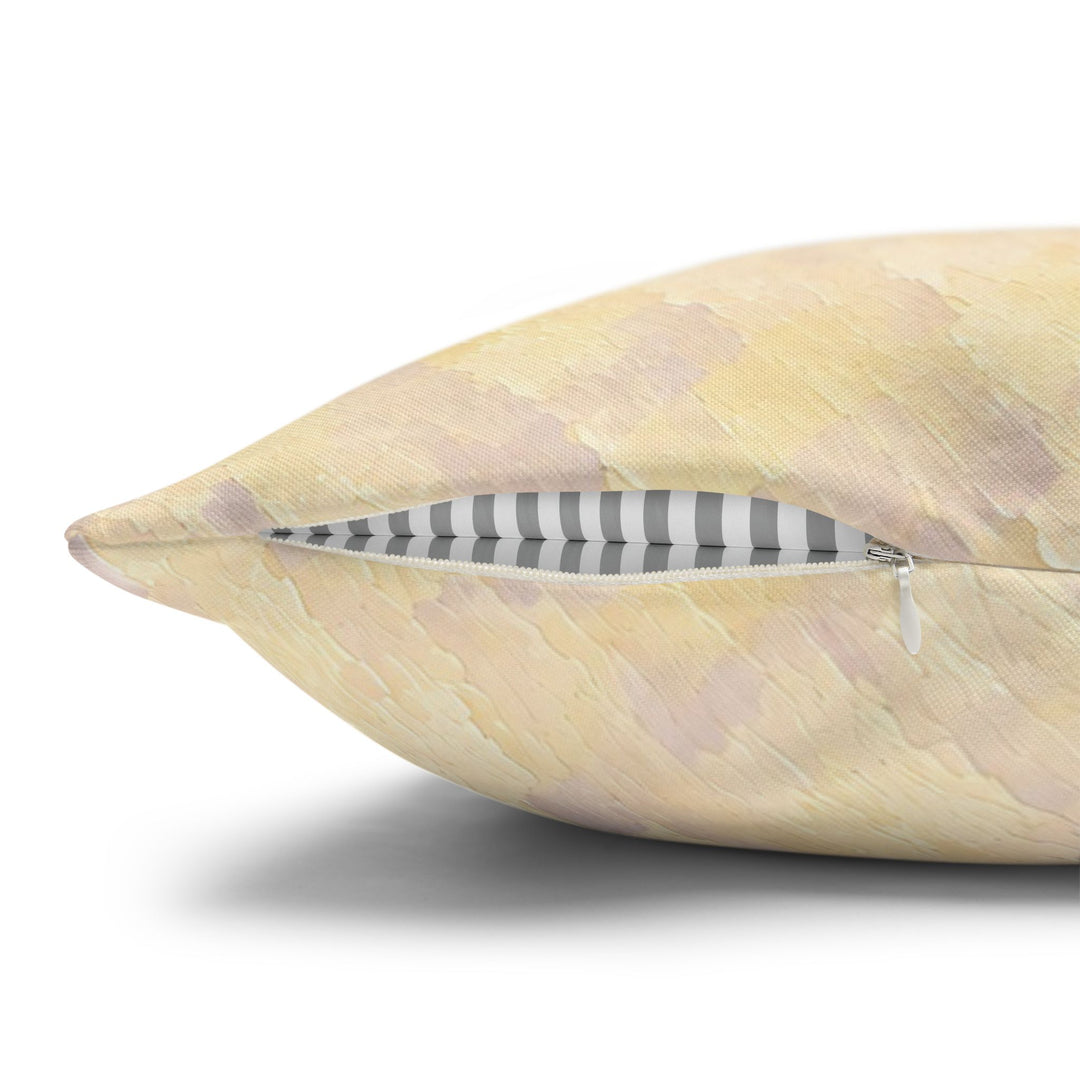 The Lemon Thief – Lemon Wall Art with an Open Portal in Fauvist Strokes – Pillow / Cover