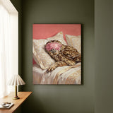 "Beauty Sleep" - Owl Vertical Canvas - Spirit Animal Wall Art