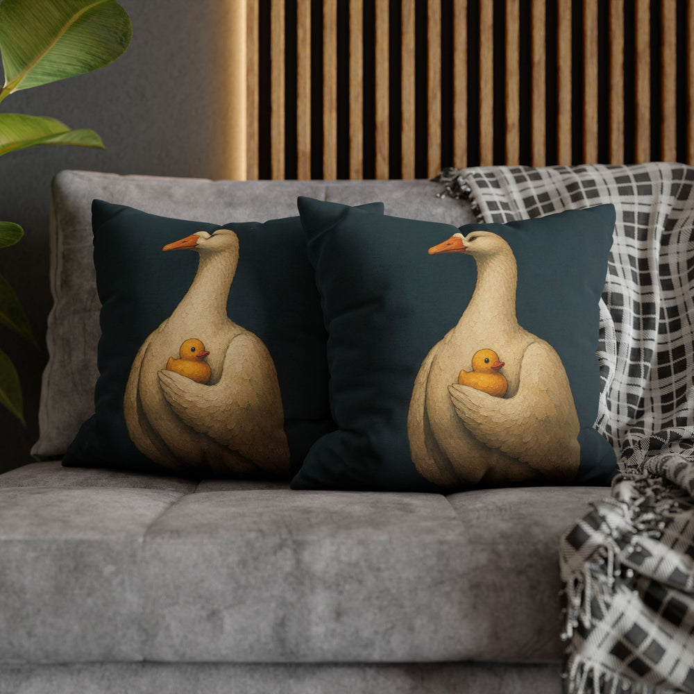 The Regent – Goose Wall Art with an Old Master Bust on Teal – Pillow / Cover