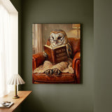 "Survive Adulthood" - Owl Vertical Canvas - Spirit Animal Wall Art