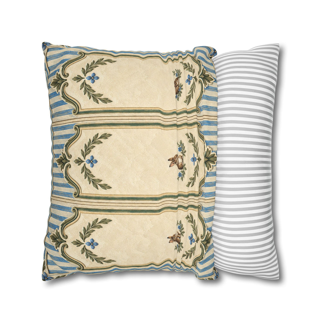 Grand Frame Minis – Bunny Nursery Decor with Three Tiny Painted Hares – Pillow / Cover