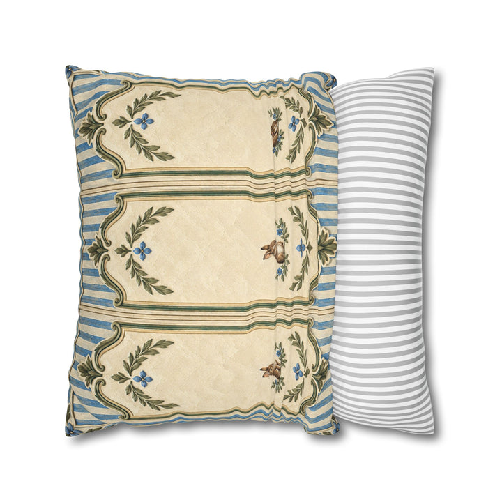 Grand Frame Minis – Bunny Nursery Decor with Three Tiny Painted Hares – Pillow / Cover