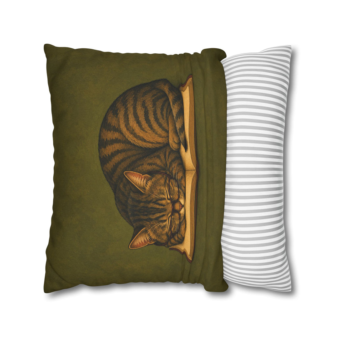 One More Chapter II – Bookish Wall Art with Slipping Glasses and a Nap – Pillow / Cover