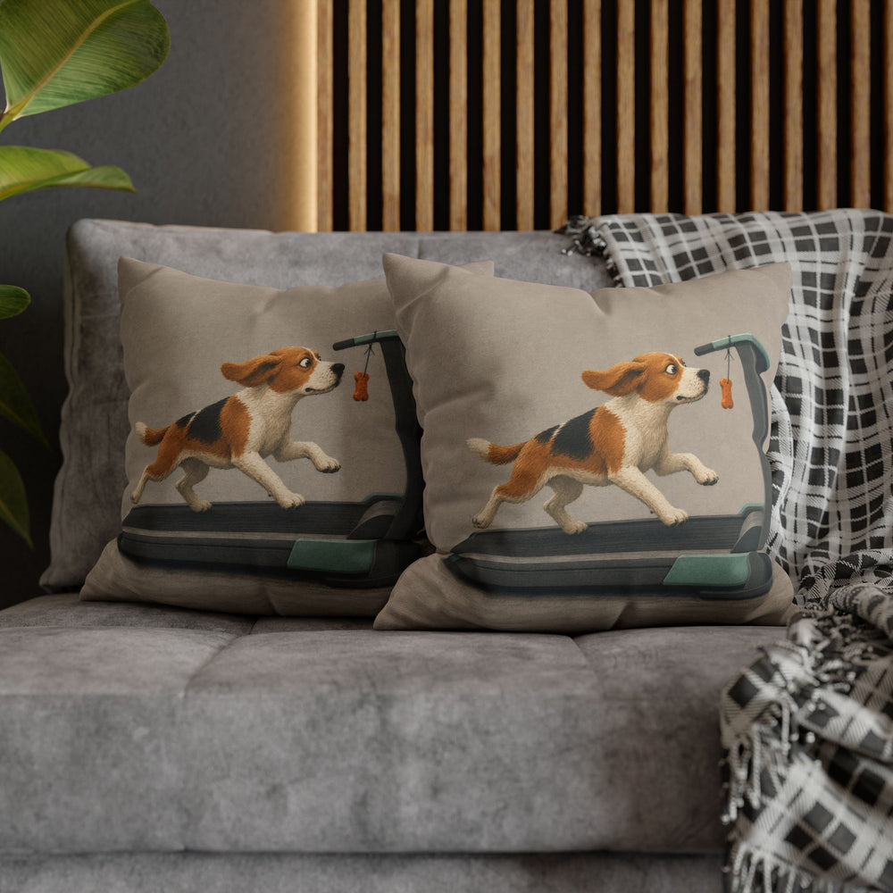 Do It For The Snacks – Gym Wall Art with a Dangling Treat and Laser Focus – Pillow / Cover