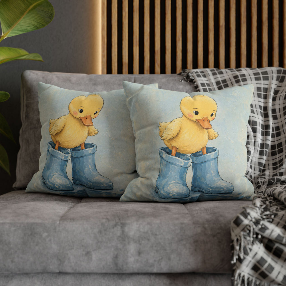 Little Boots – Nursery Wall Art with Rain Gear Four Sizes Too Big – Pillow / Cover