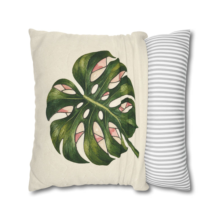 Monstera Monday – Botanical Wall Art with a Split Leaf Portrait – Pillow / Cover