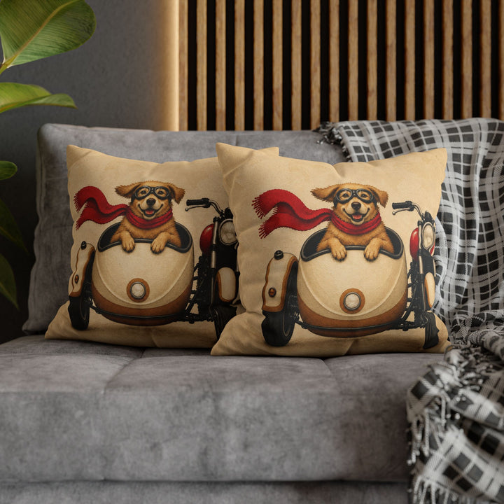Born To Be Mild – Motorcycle Wall Art with Goggles and a Sidecar – Pillow / Cover