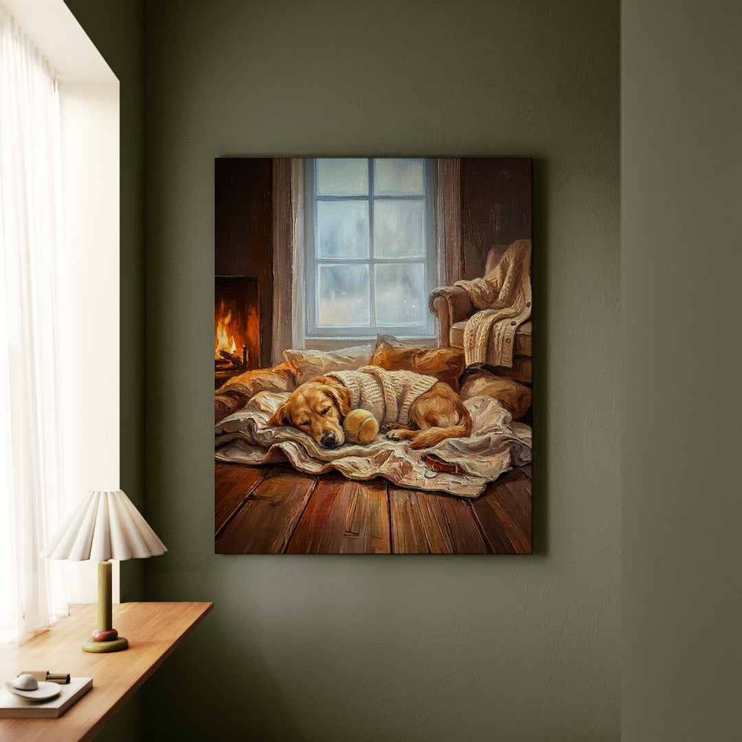 Golden Retriever Calm Memories Canvas