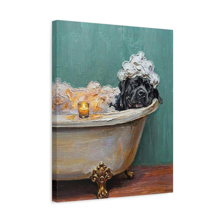 "Spa Day" - Cane Corso Vertical Canvas - Dog Lover Wall Art