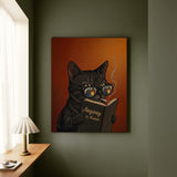 "Anyway" - Cat Vertical Canvas - Animal Book Humor Wall Art
