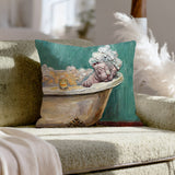 "Spa Day" - Hairless Cat Pillow Cover - Cat Lover Home Decor