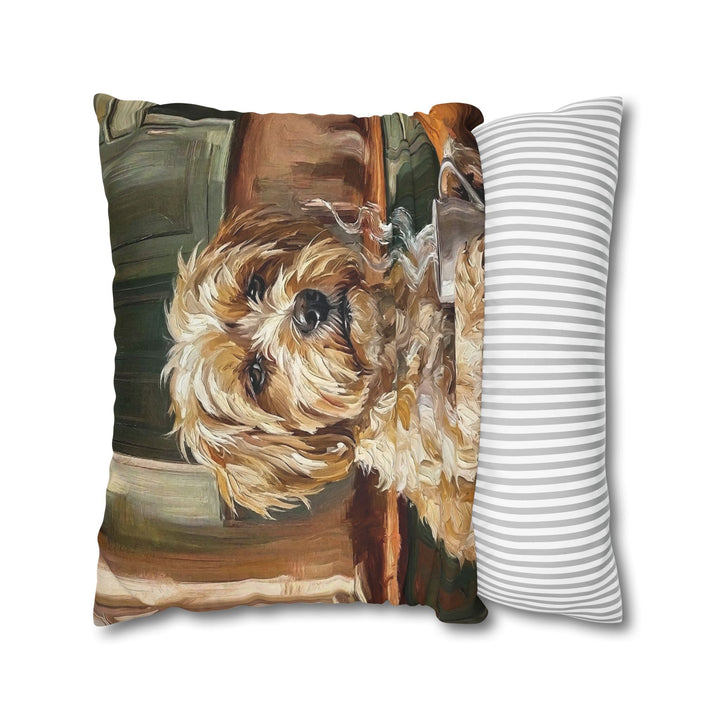 "Before Coffee" - Havanese Throw Pillow - Dog Lover Home Decor