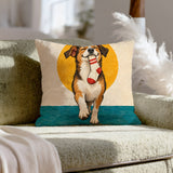 Sock Trophy – Funny Dog Decor with a Stolen Prize and Gold Medal Pride – Pillow Cover