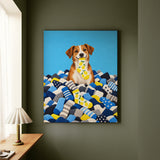 Sock Amnesty – Laundry Room Decor with a Mountain of Single Socks – Canvas / Framed Canvas