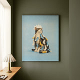 Static Cling – Laundry Room Decor with a Dryer Sheet Crown – Canvas / Framed Canvas