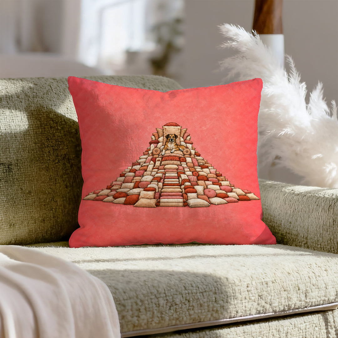 Pillow Fort King – Above Bed Decor with a Fortress of Every Cushion – Throw Pillow
