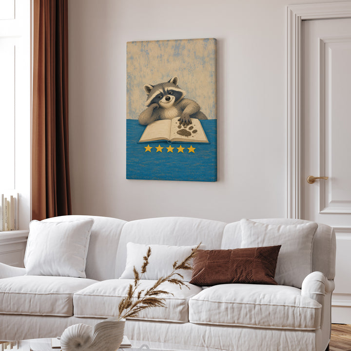 Cabin Guest Book – Cabin Decor with a Muddy Paw Signature – Canvas Wall Art