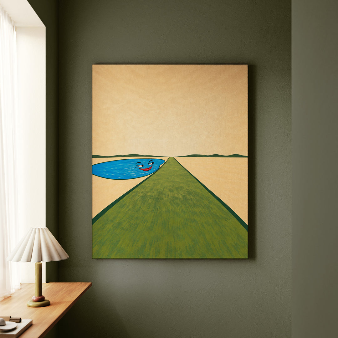 Ball's Eye View – Golf Wall Art from the Tee Level Looking Out – Canvas Wall Art