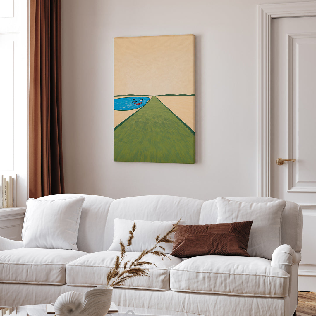 Ball's Eye View – Golf Wall Art from the Tee Level Looking Out – Canvas Wall Art