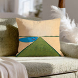 Ball's Eye View – Golf Decor from the Tee Level Looking Out – Pillow Cover