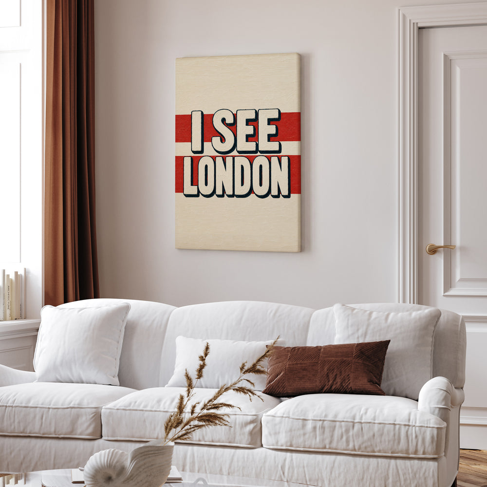 I See London – Funny Bathroom Wall Art with a Classic Rhyme – Canvas Wall Art