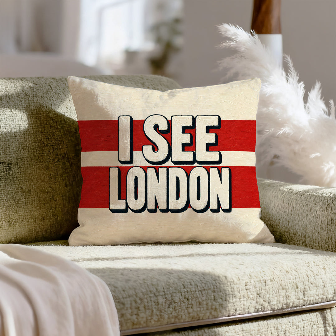 I See London – Funny Bathroom Wall Art with a Classic Rhyme – Pillow / Cover