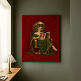 Medusa's Salon Day – Medusa Wall Art with a Dryer Hood and Curlers – Canvas Wall Art