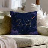 Connect the Stars – Celestial Decor with a Half Drawn Constellation – Throw Pillow