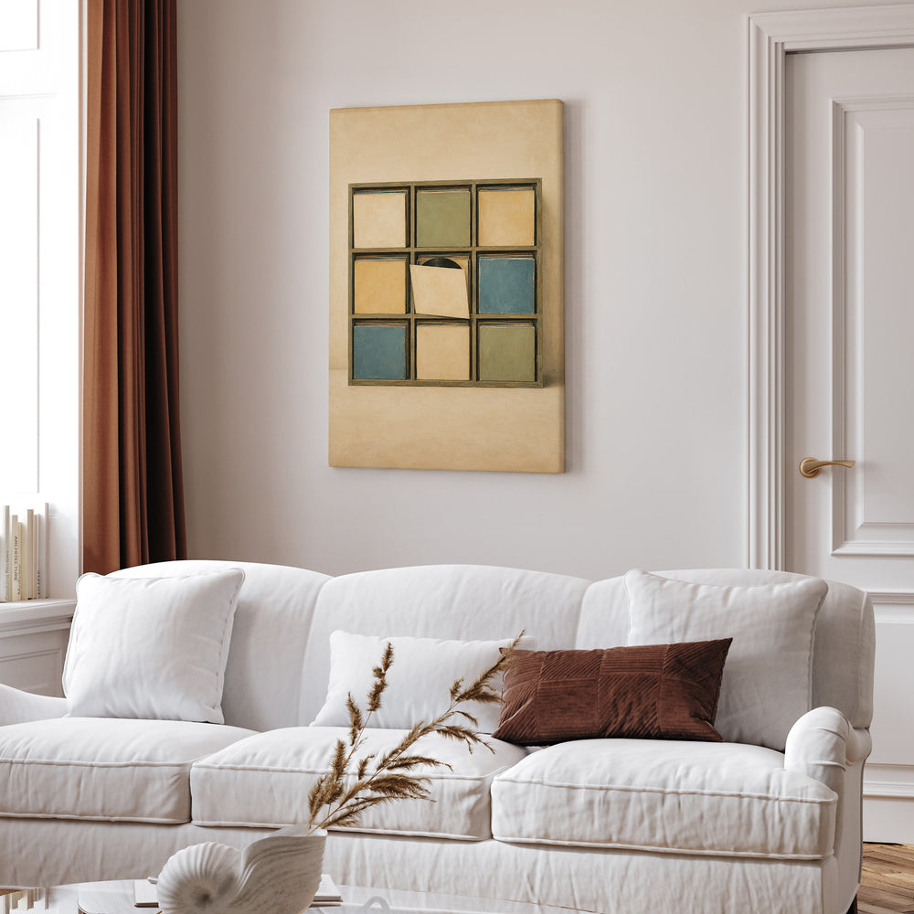 Sleeve Wall – Vinyl Record Decor with a Warm Wall of Sleeves – Canvas Wall Art