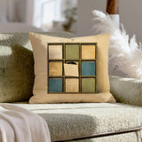 Sleeve Wall – Vinyl Record Decor with a Warm Wall of Sleeves – Throw Pillow