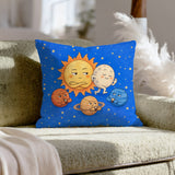 Eclipse: Excuse Me – Celestial Decor with a Polite Squeeze Past – Throw Pillow
