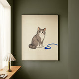 IT Support – Funny Office Wall Art with an Unplugged Cable Alibi – Canvas / Framed Canvas
