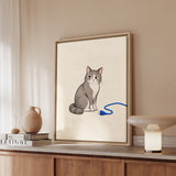 IT Support – Funny Office Wall Art with an Unplugged Cable Alibi – Framed Canvas Wall Art