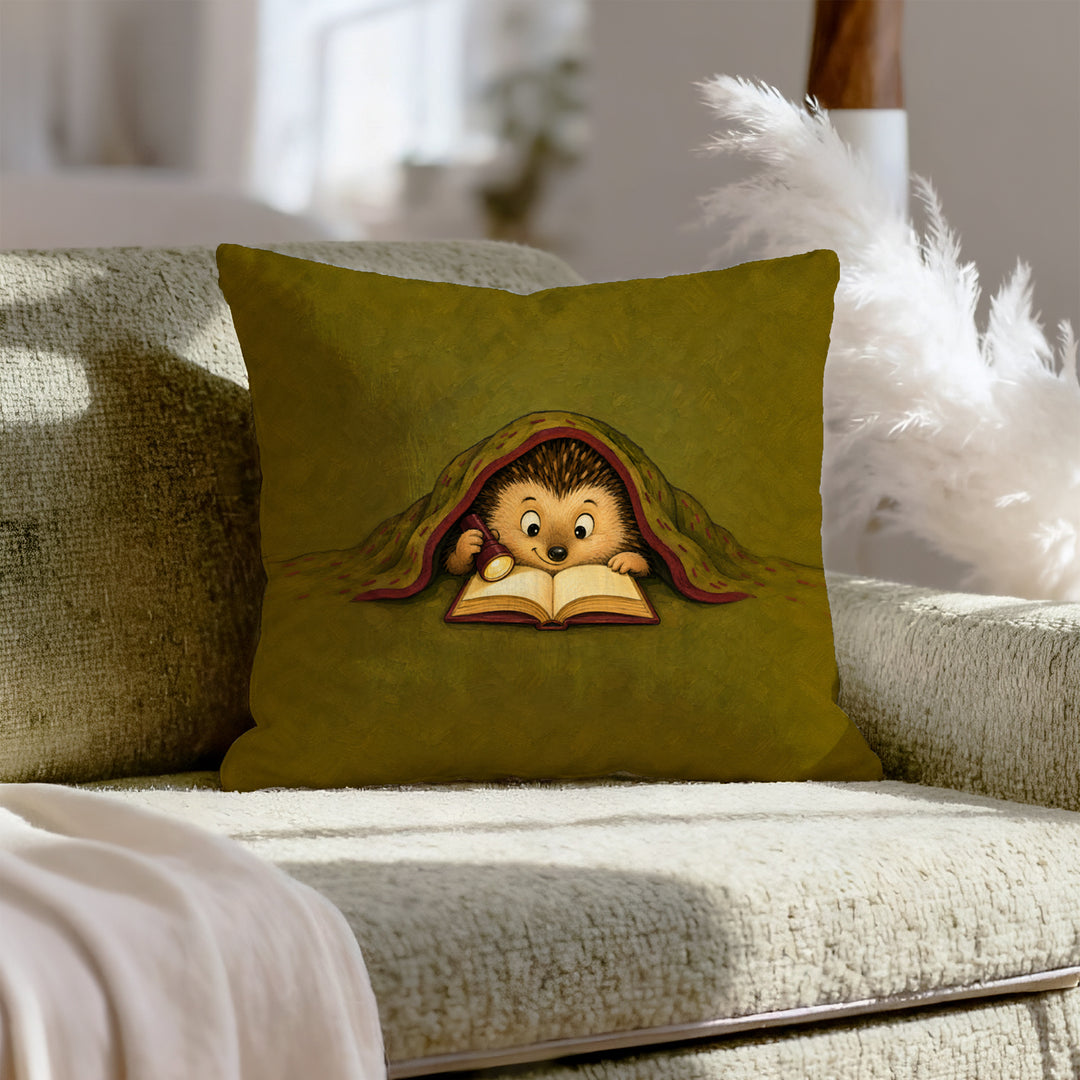 Reading Light – Book Nook Decor with a Flashlight Under the Blanket – Pillow Cover